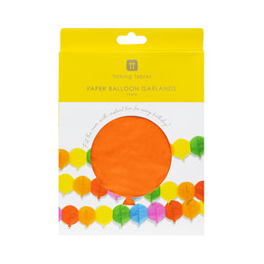 Colourful Paper Balloon Garland, 3m - 3 Pack