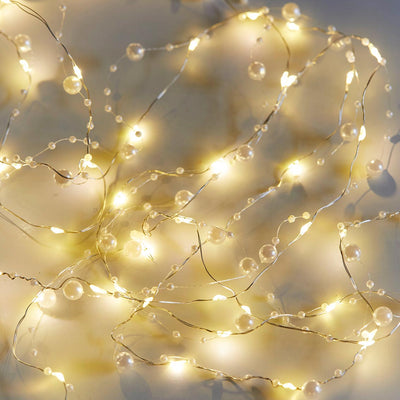 Gold Mistletoe Bead String Lights - 3m