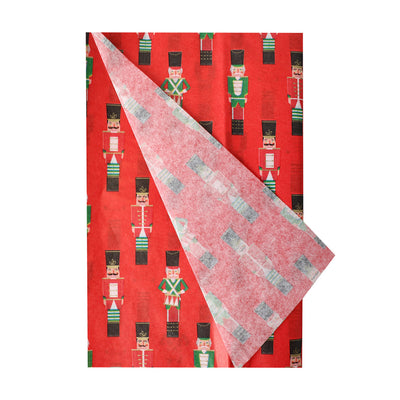 Nutcracker Red Christmas Tissue Paper - 4 Sheets