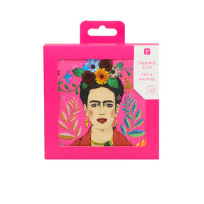 Pink Frida Kahlo Cocktail Napkin - 20 Pack