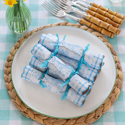 Blue & White Mini Easter Crackers - 6 Pack