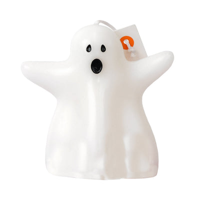 White Halloween Ghost Shaped Candle - 8.5cm