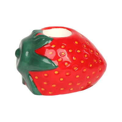 Strawberry Ceramic Candle Holder - 6cm