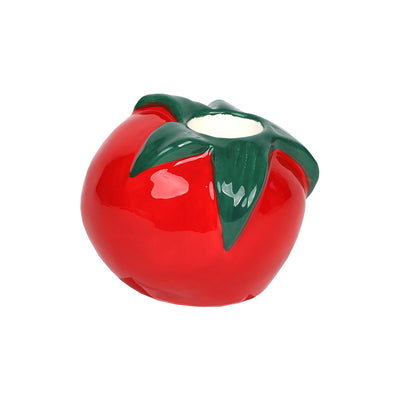 Tomato Ceramic Candle Holder - 6cm