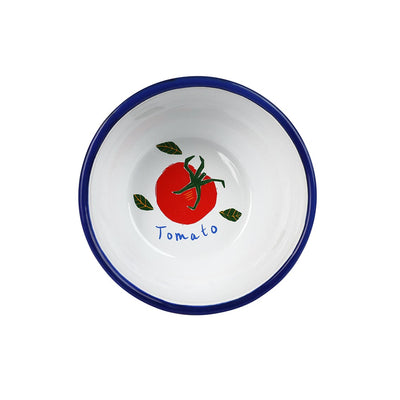 Stripe Enamel Bowl - 16cm