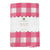 Raspberry Pink & White Gingham Fabric Tablecloth