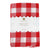 Red & White Gingham Fabric Tablecloth