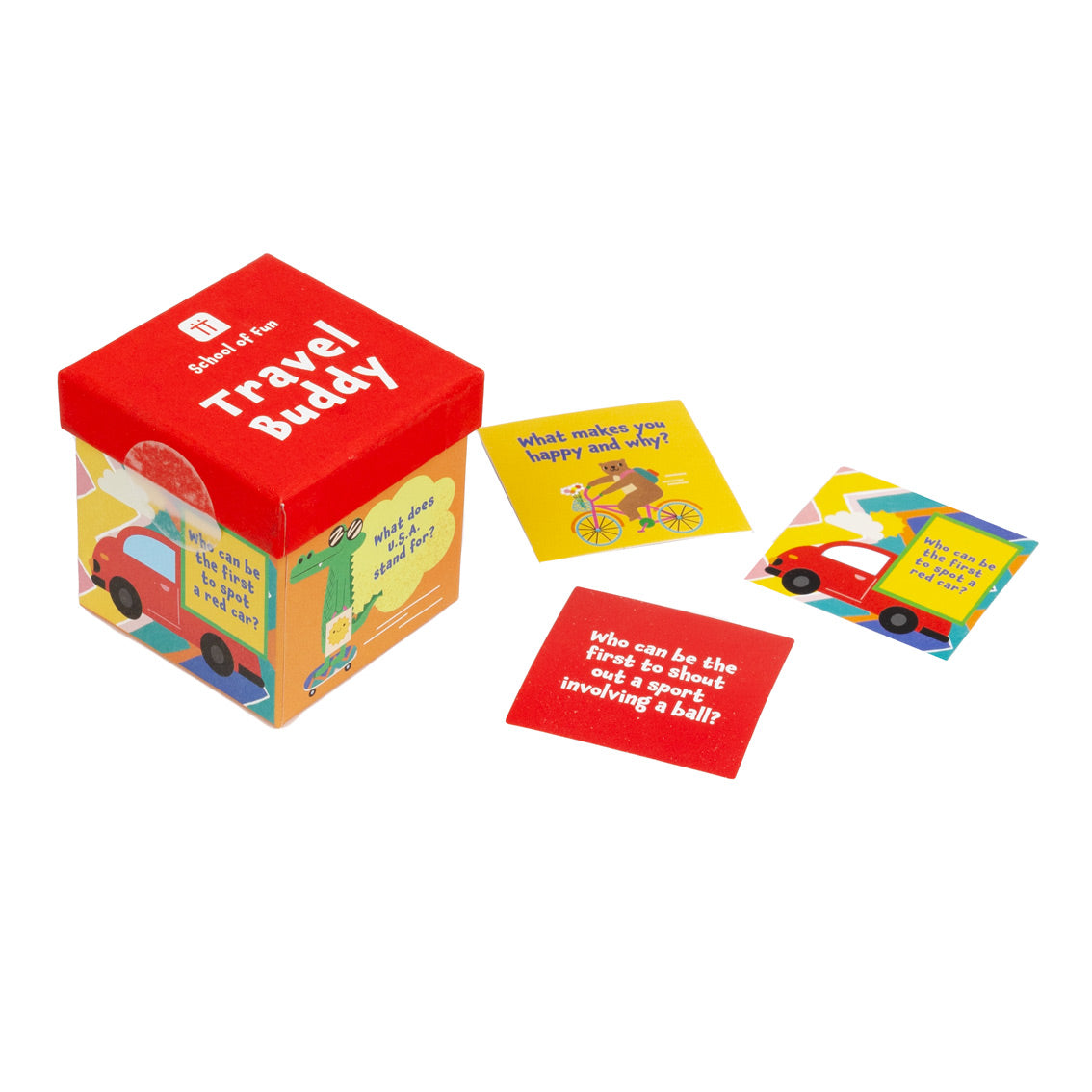 School of Fun Children's Game - Travel Buddy Trivia Box