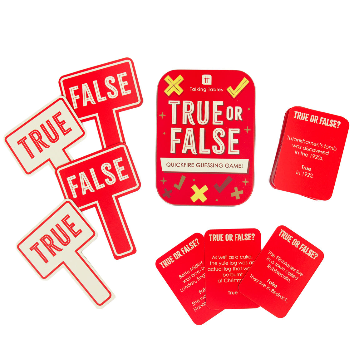 True or False in a Tin