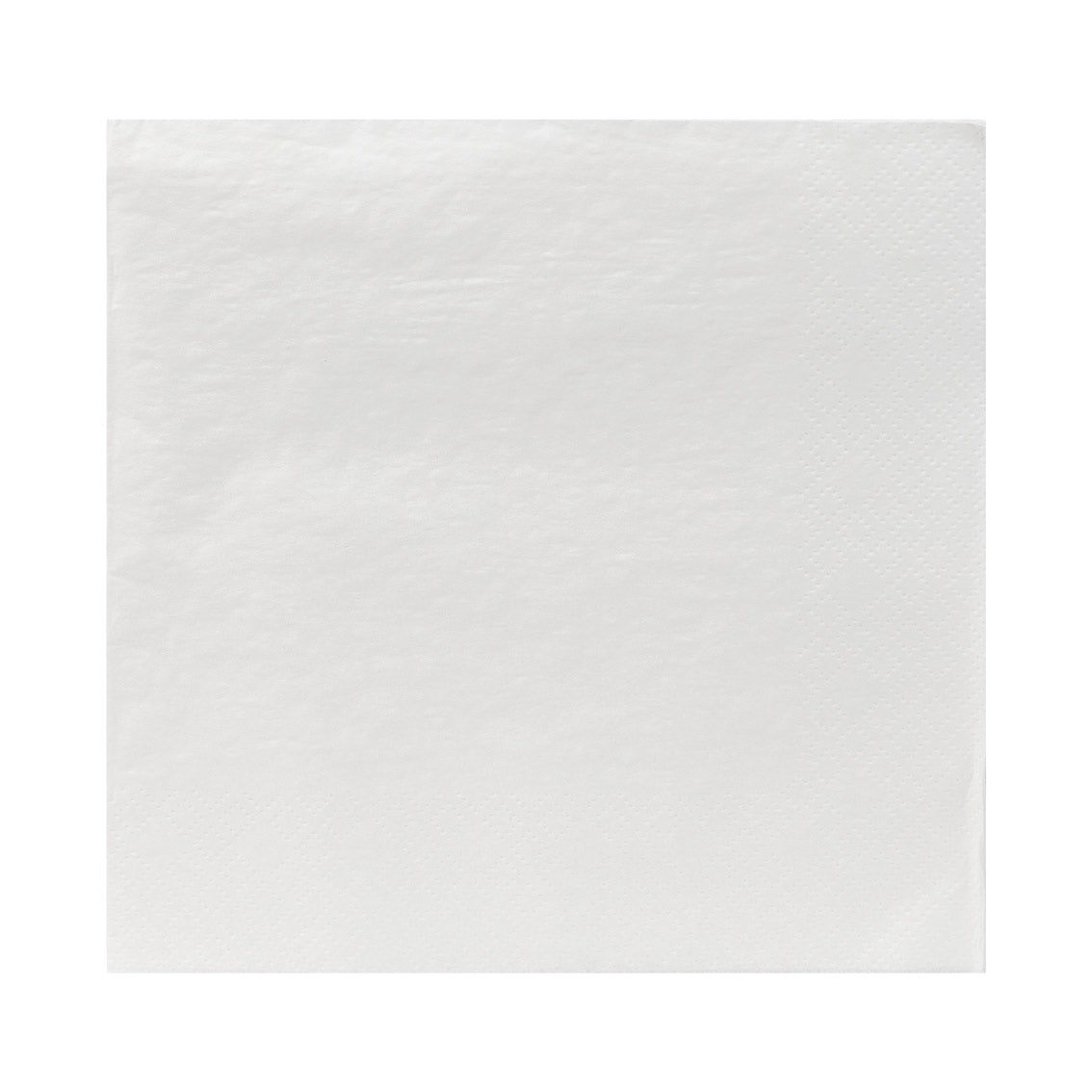 Plain White Compostable Paper Napkins - 100 Pack