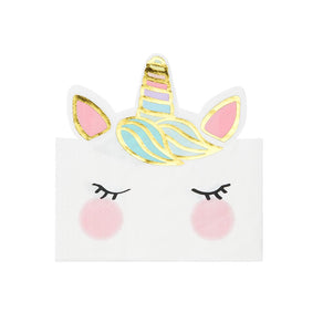 Unicorn Face Paper Napkins - 20 pack