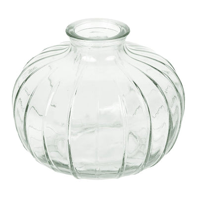 Clear Round Glass Bud Vase - 8cm