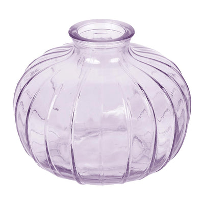 Lilac Round Glass Bud Vase - 8cm