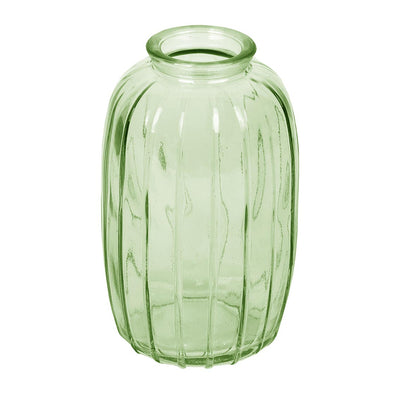 Green Tall Glass Bud Vase – 12cm