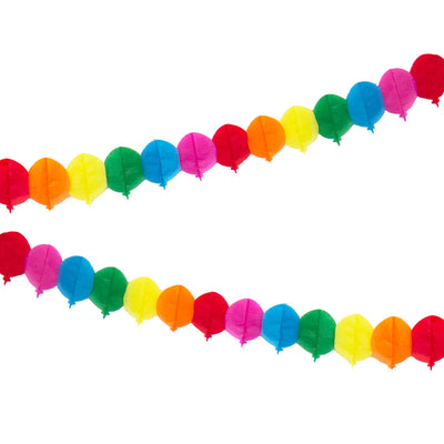 Colourful Paper Balloon Garland, 3m - 3 Pack