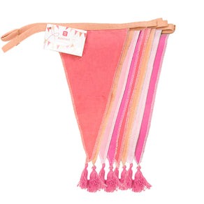 We Heart Birthdays Pink Fabric Bunting, 3m