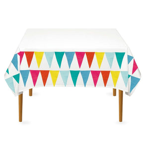 We Heart Birthdays Rainbow Fabric Table Cover - Talking Tables UK Public