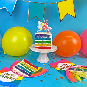 Rainbow 'Happy Birthday' Recyclable Napkins - 20 Pack