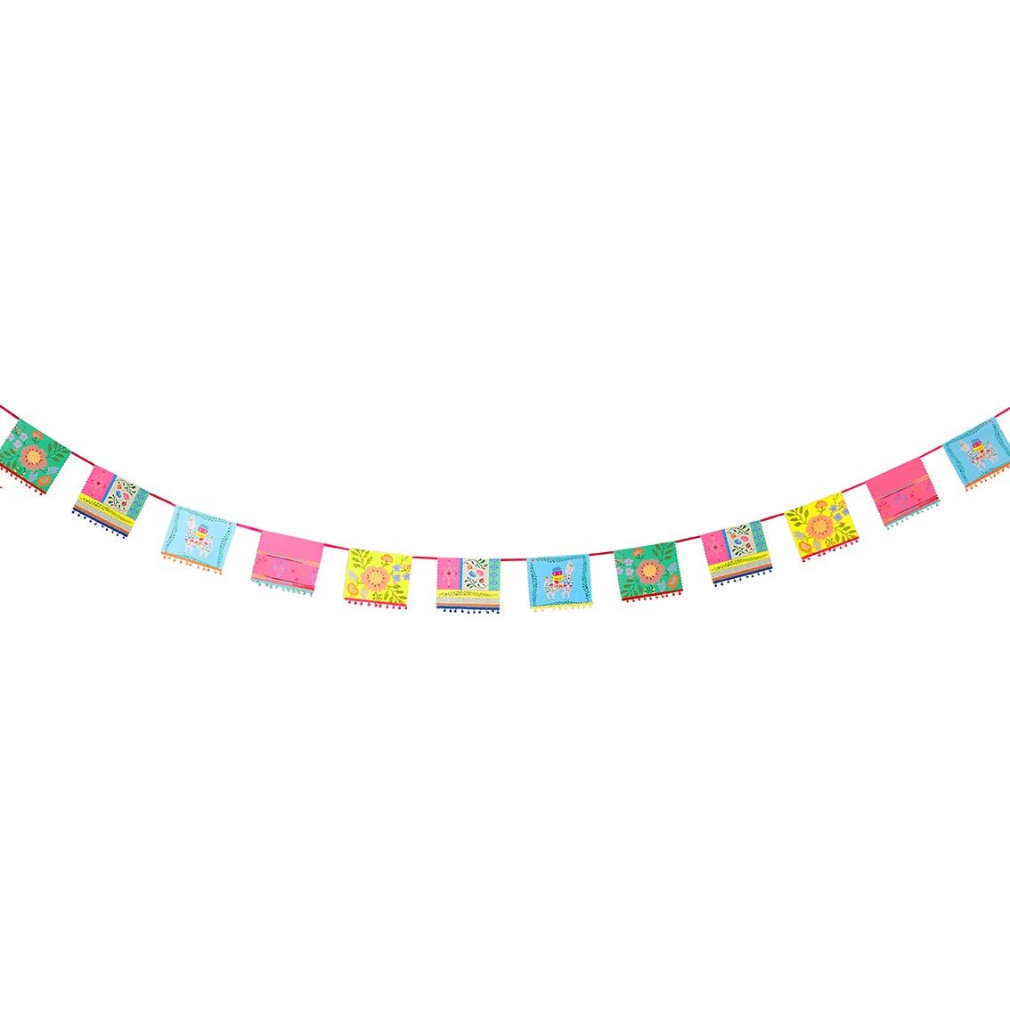 Colourful Mexican Paper Garland - 4m