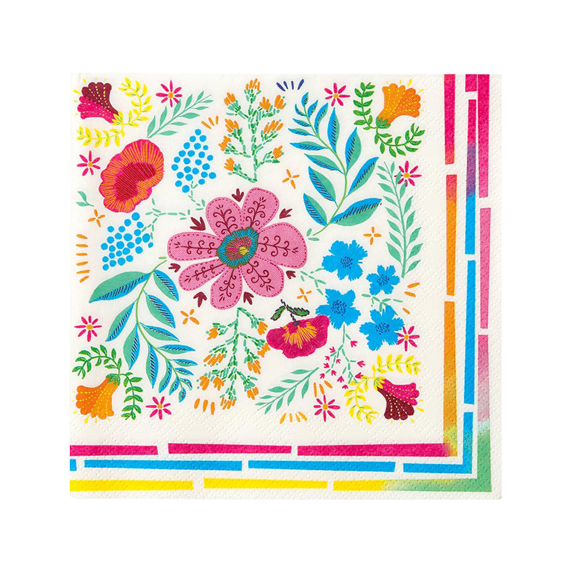 Bright Floral Paper Napkins - 20 Pack