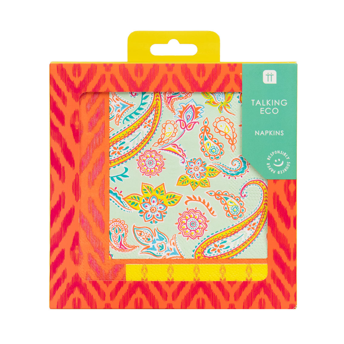 Bright Paisley Paper Napkins - 20 Pack