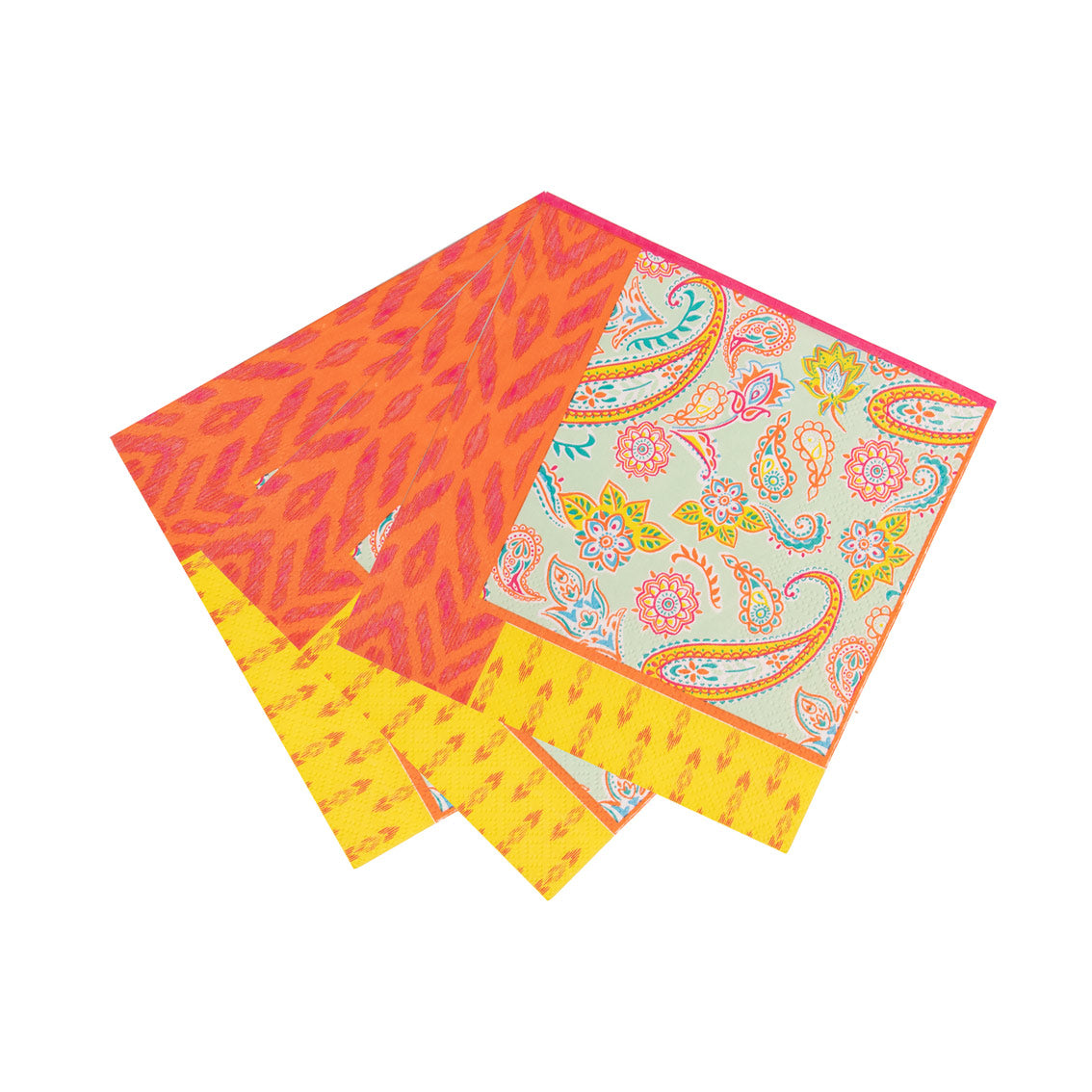 Bright Paisley Paper Napkins - 20 Pack