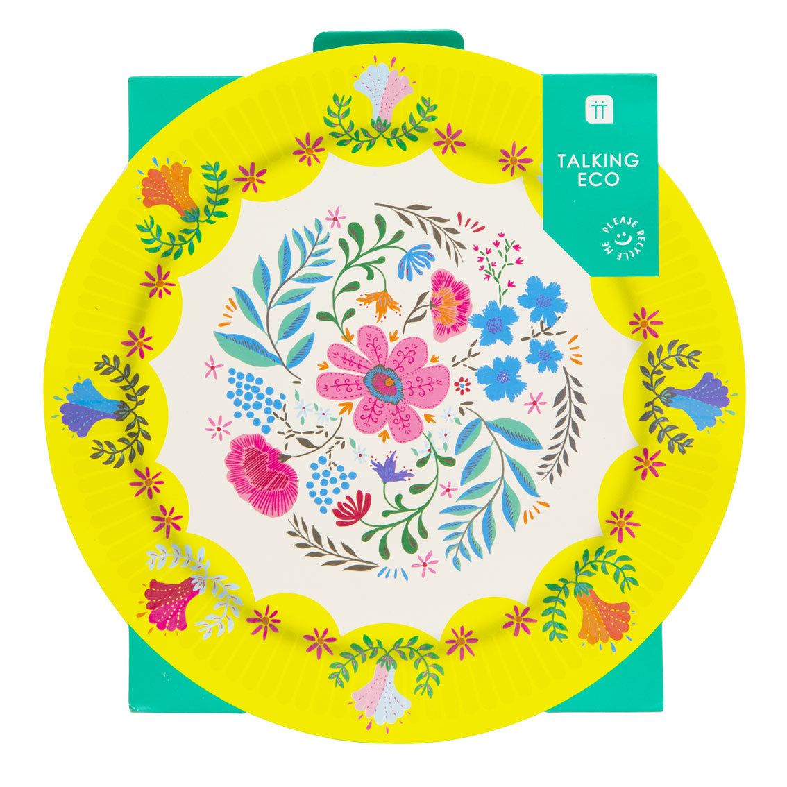 Floral Paper Plates - 12 Pack