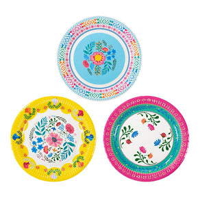 Floral Paper Plates - 12 Pack