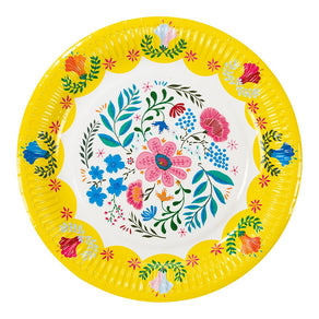 Floral Paper Plates - 12 Pack