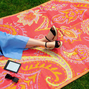 Waterproof Paisley Outdoor Rug