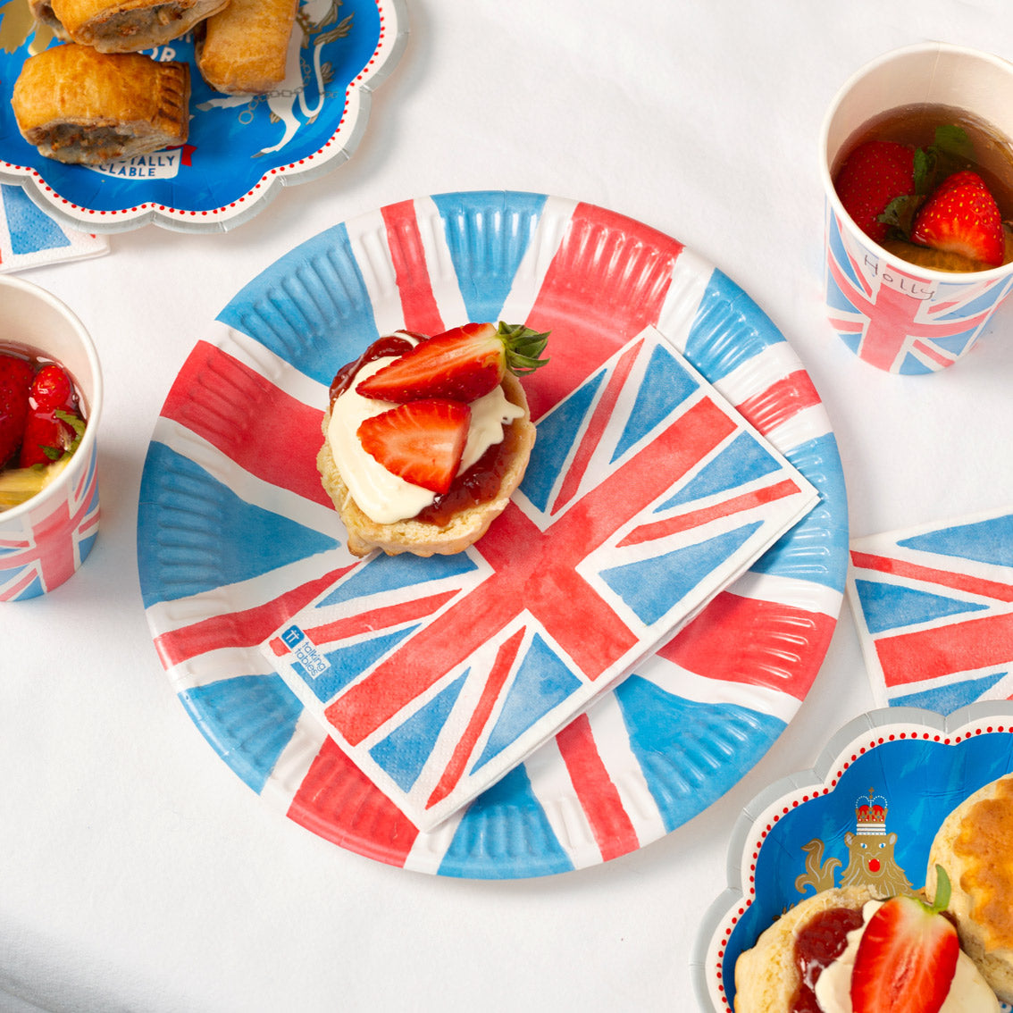 British Union Jack Paper Plate - 24 Pack