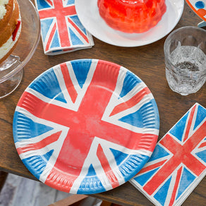 British Union Jack Paper Plate - 24 Pack