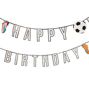 Recyclable Football Birthday Decoration - 3m