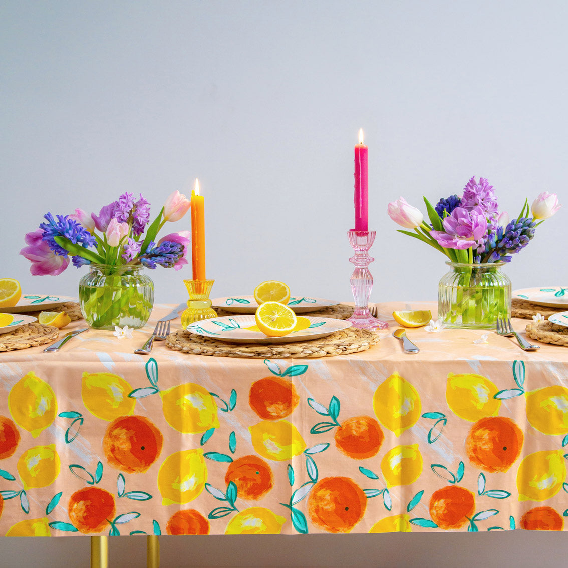 Citrus Fruit Recyclable Paper Table Cover