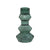 Geometric Sage Green Glass Candlestick Holder