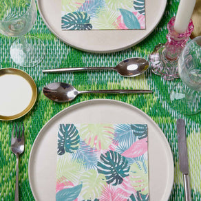 Tropical Palm Pastel Leaf Napkins - Talking Tables UK Public