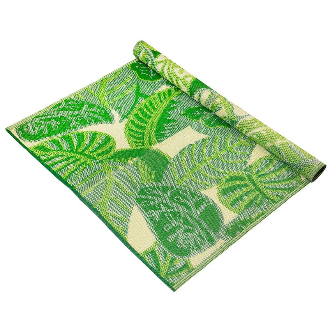 Tropical Palm Leaf Outdoor Rug - Talking Tables UK Public