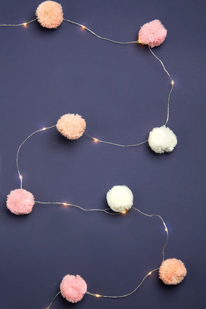 We Heart Pink Pom Pom Lights