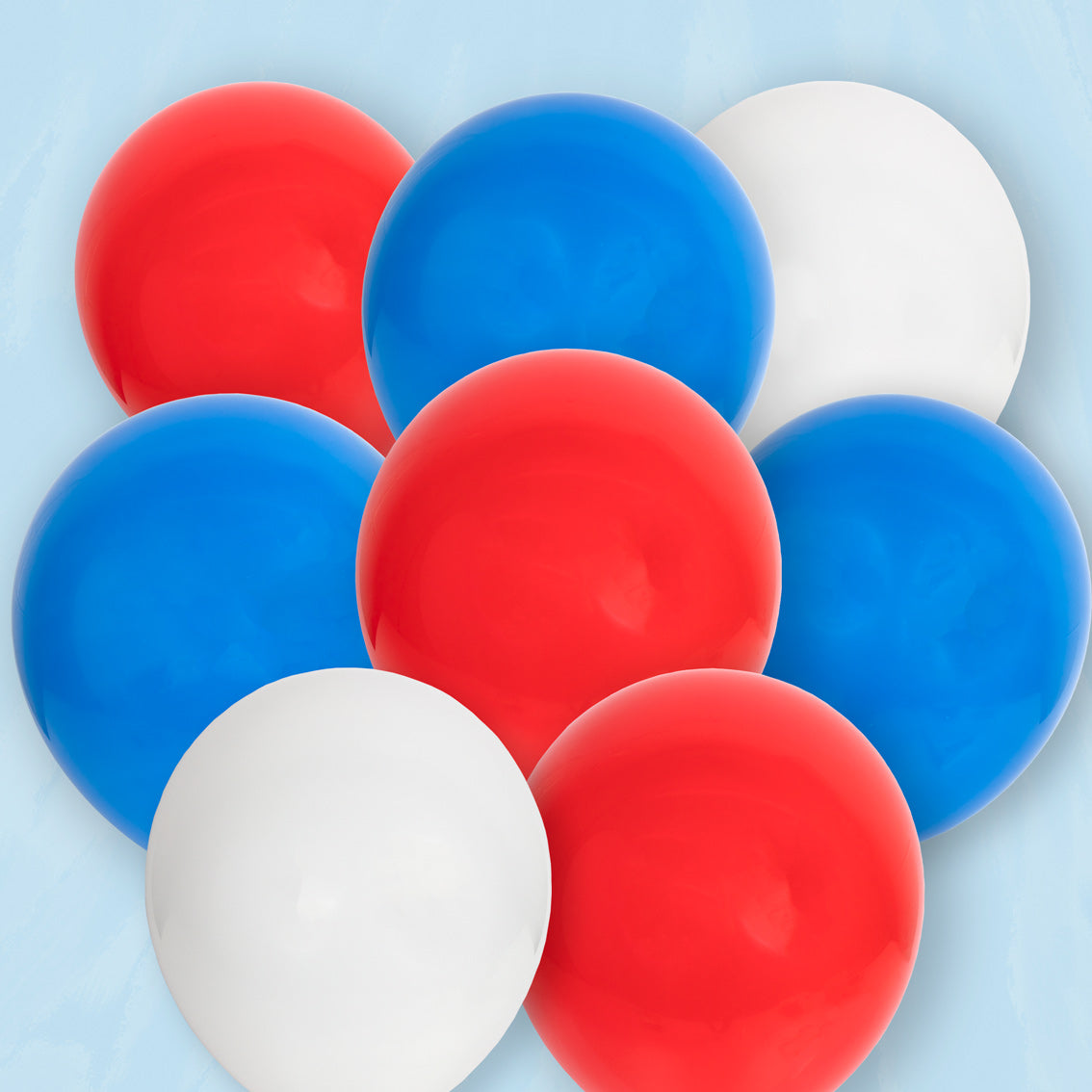 Red, White and Blue Latex Balloons - 16 Pack