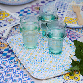 Moroccan Souk Yellow Wooden Tray