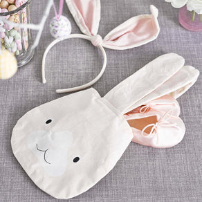 White Bunny Ears Headband