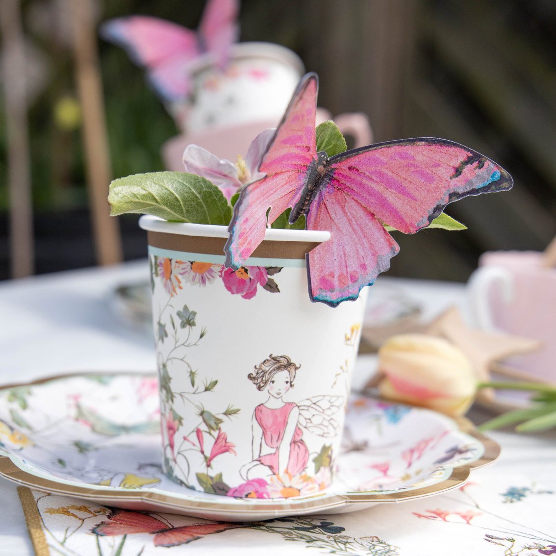 Butterfly & Fairy Paper Cups - 12 pack