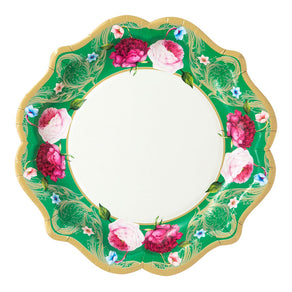 Bright Multicoloured Floral Paper Plates - 12 pack