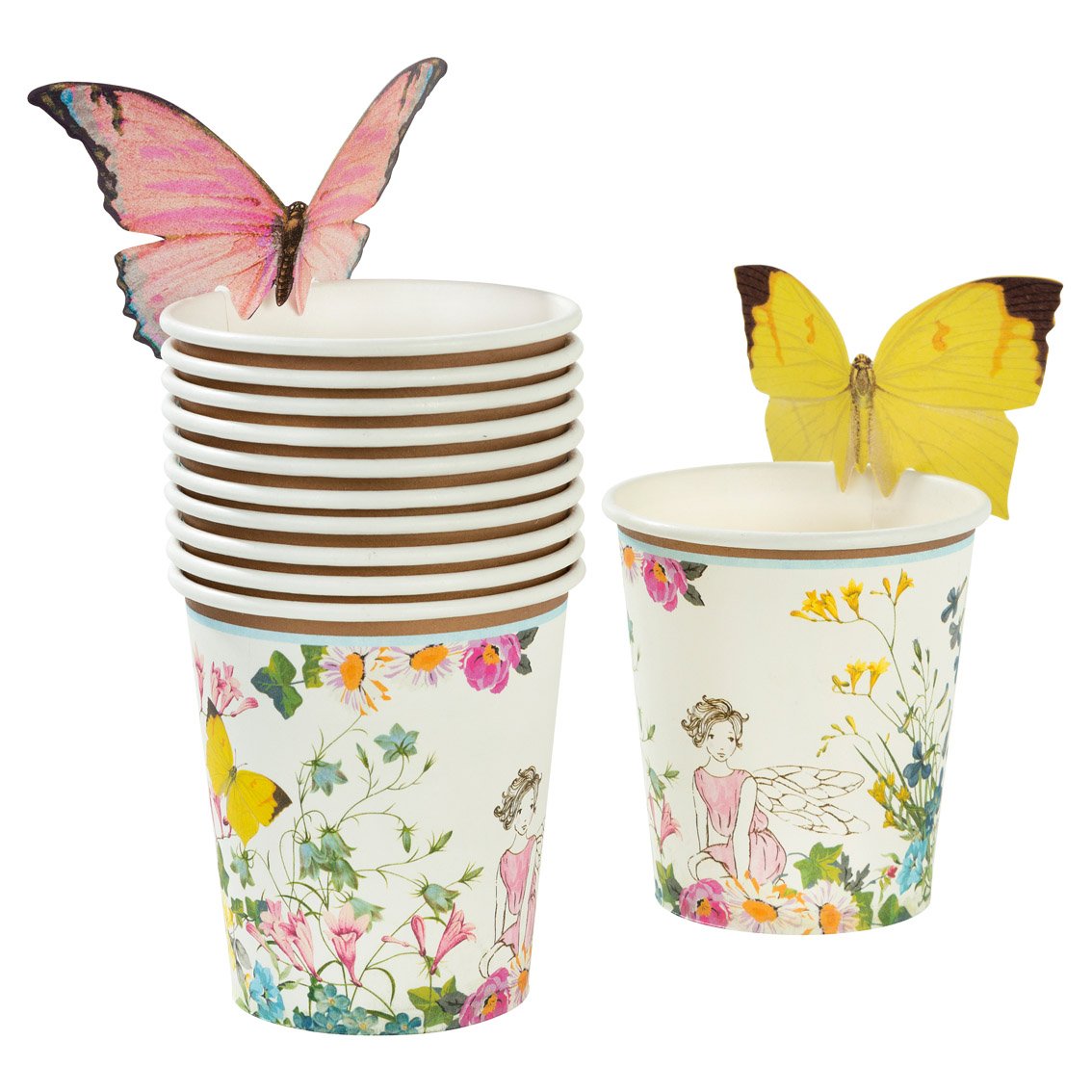 Butterfly & Fairy Paper Cups - 12 pack