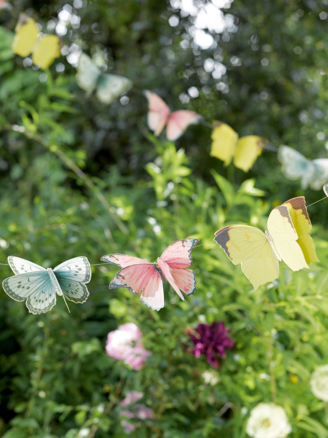 Colourful Butterfly Bunting - 2.5m