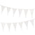 White Fabric Bunting, 4m