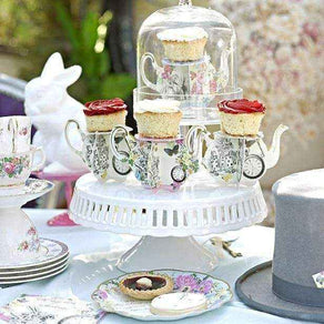 truly alice teapot cake stands 6pk 1 - Talking Tables